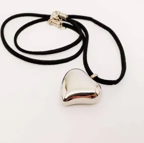 3D Stainless Steel Bold Heart Necklace