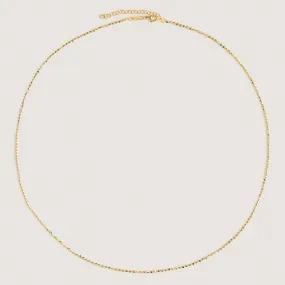 Bold Ball Chain Necklace Gold