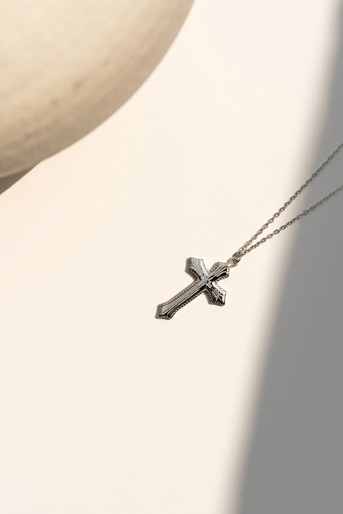 Bold cross necklace