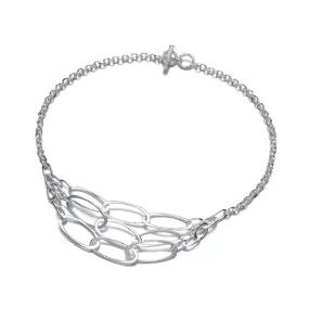 Bold Loops triple chain necklace