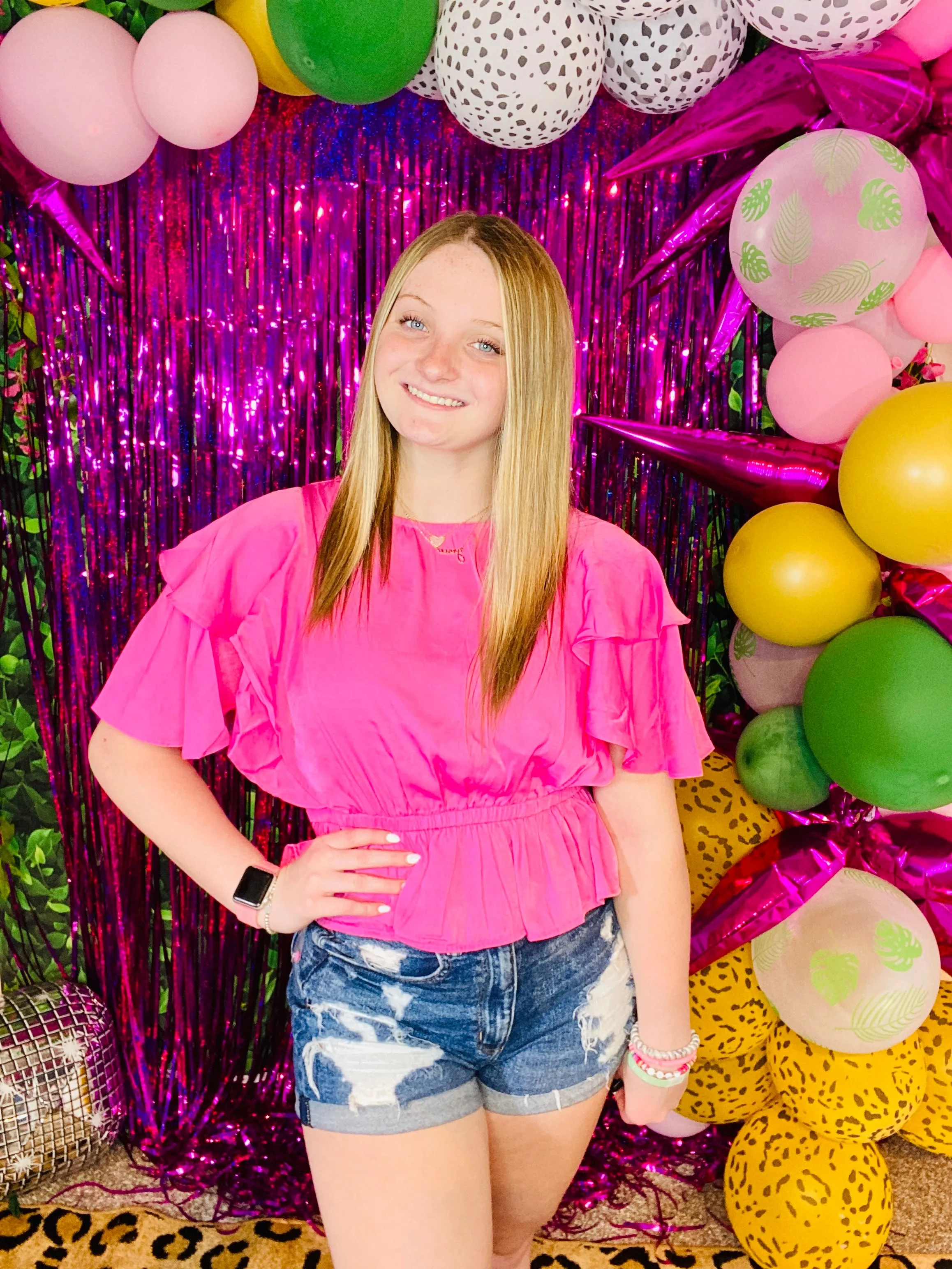 Bubblegum Flirty Flow Top