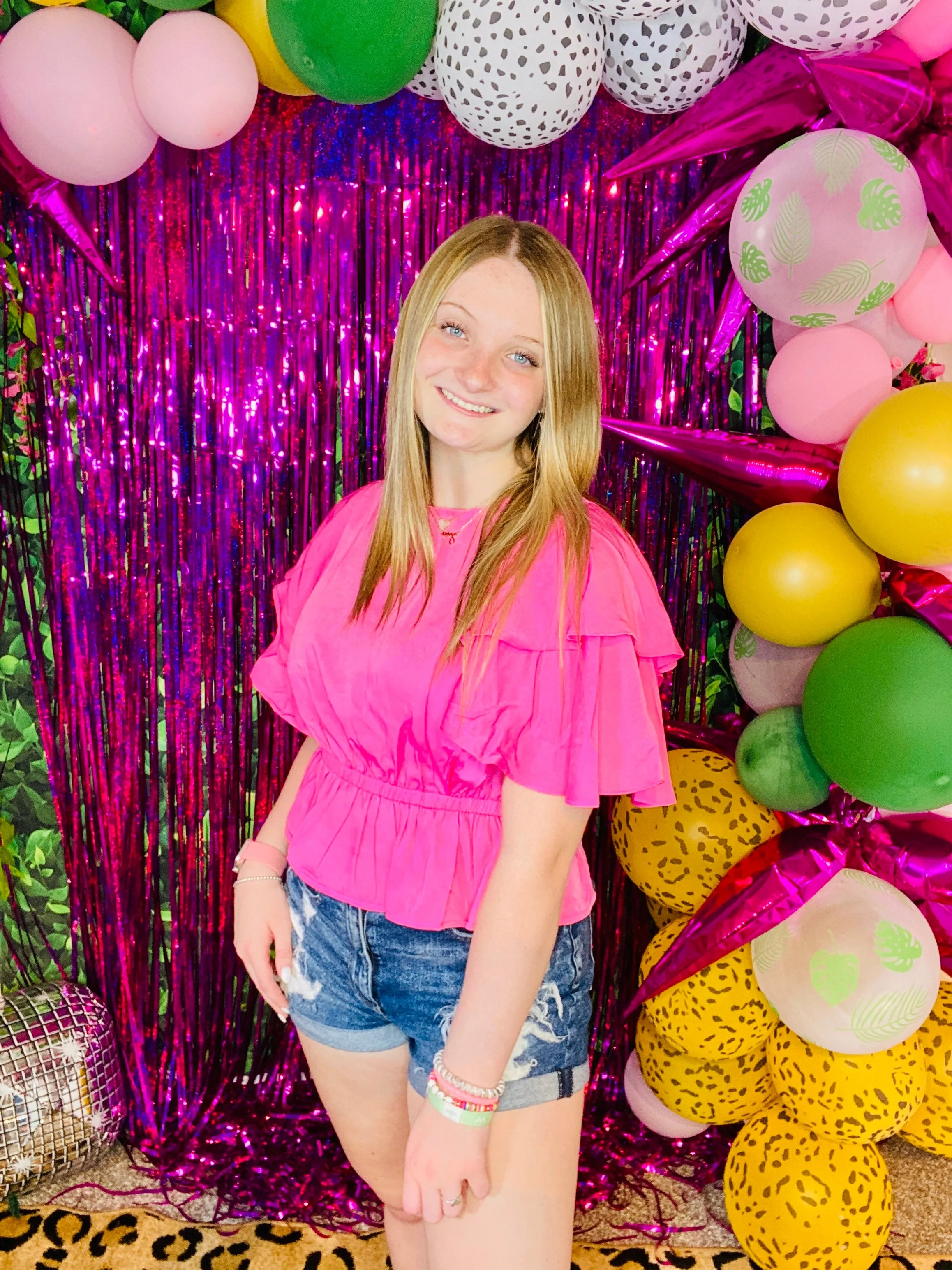 Bubblegum Flirty Flow Top