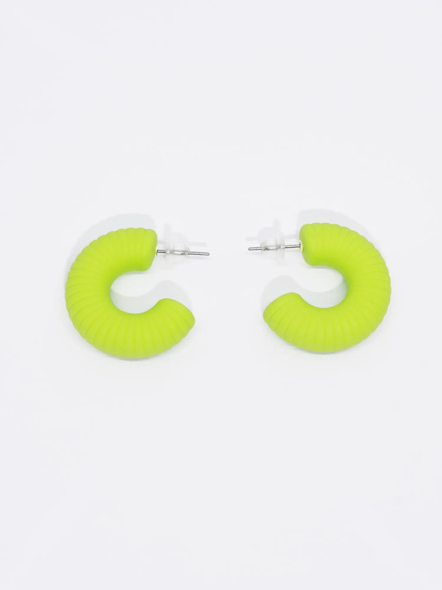 Chic Green Hoop Earrings