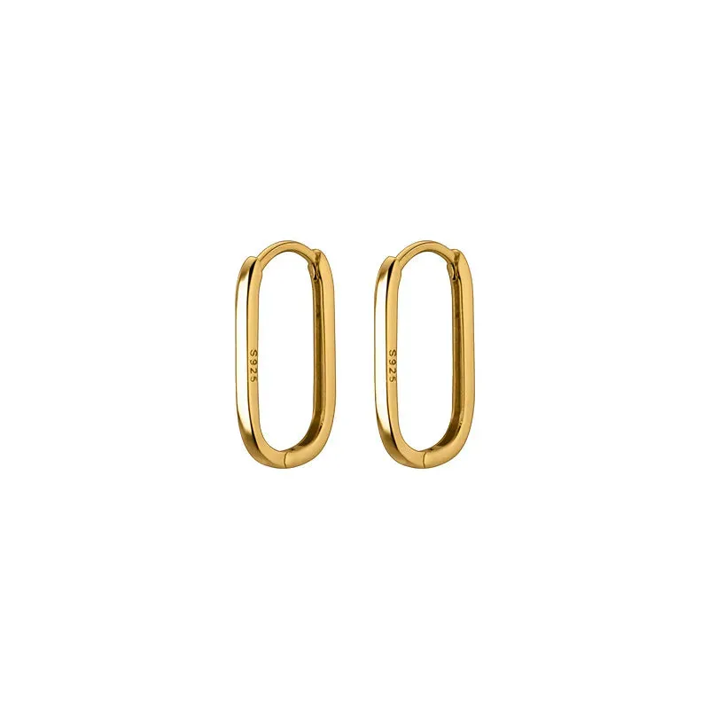 Chic Simple Oval Earrings