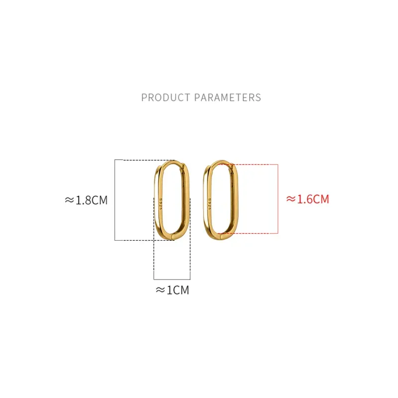 Chic Simple Oval Earrings
