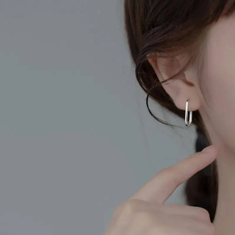 Chic Simple Oval Earrings