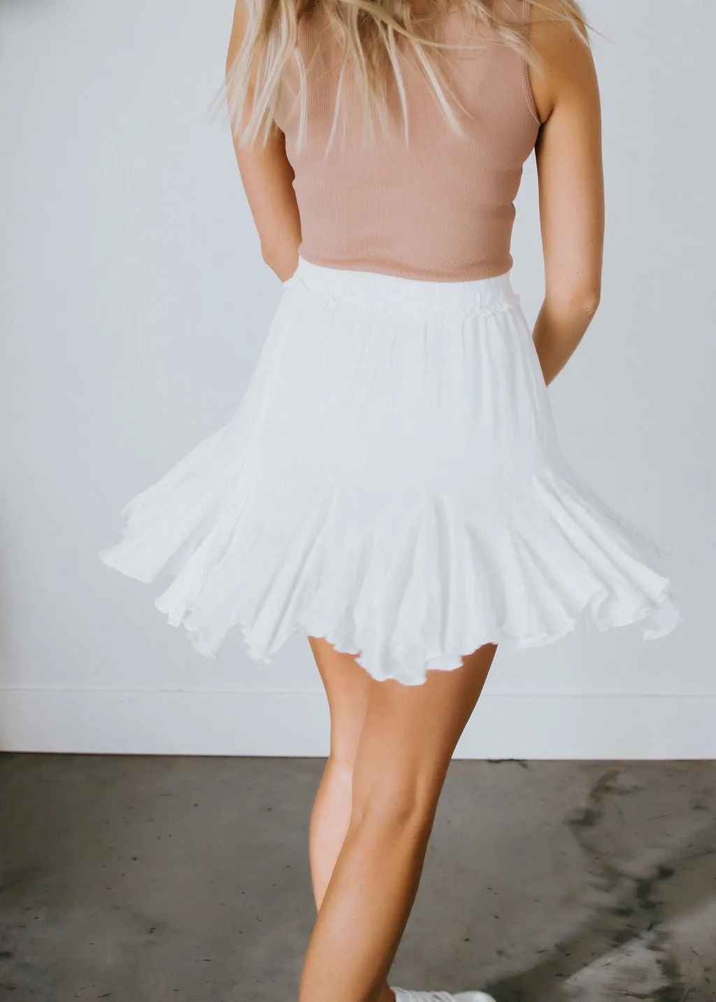 Chic Treatment Godet Skirt