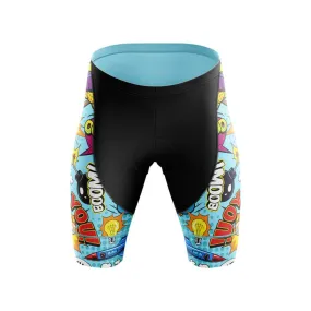 Comic Print Summer Cycling Shorts