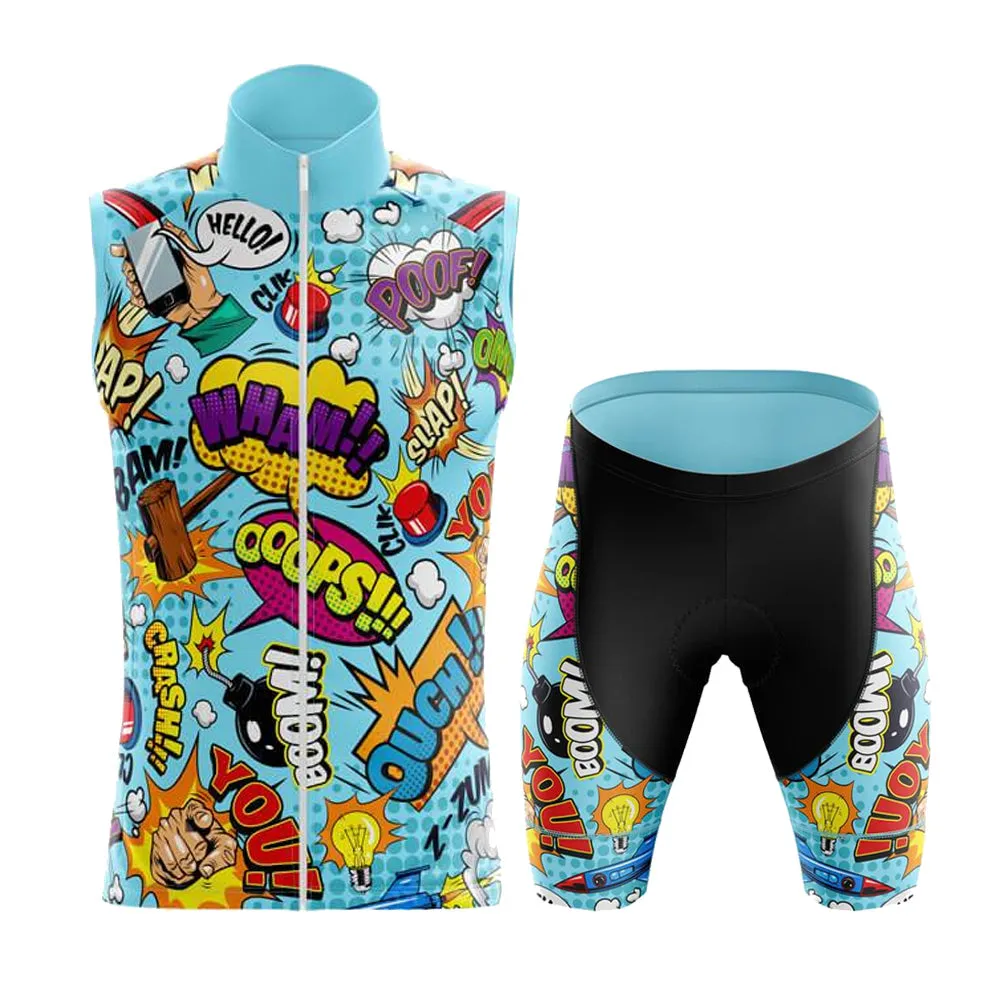 Comic Print Summer Cycling Shorts