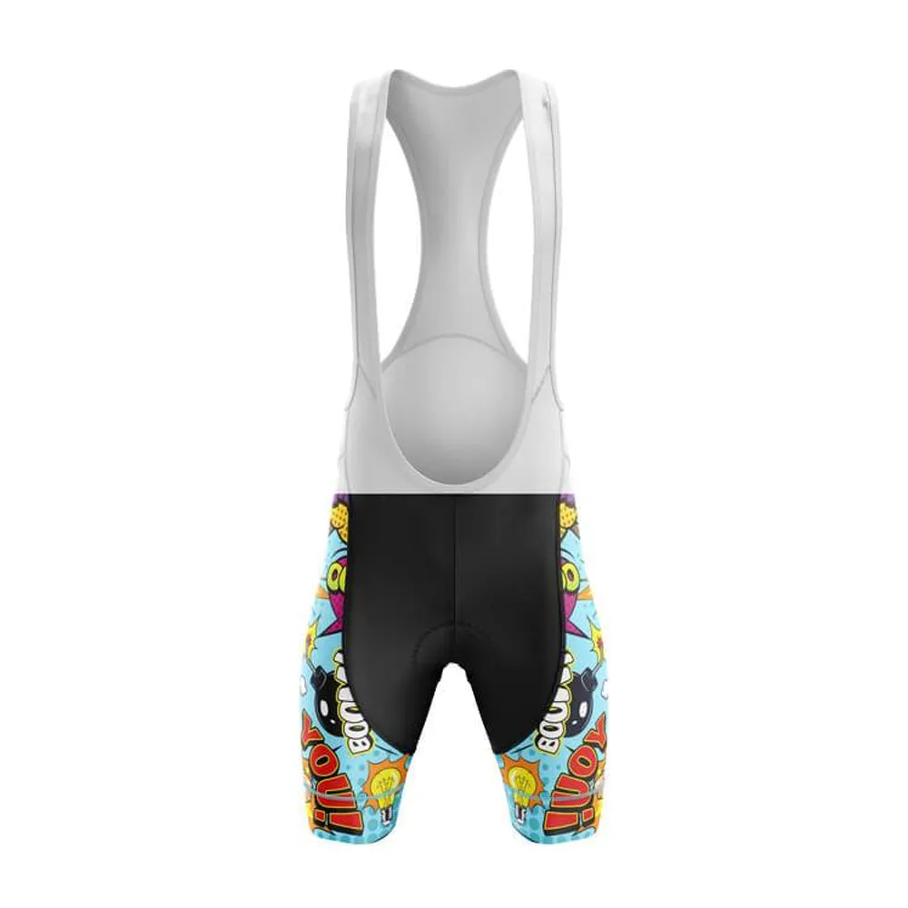 Comic Print Summer Cycling Shorts