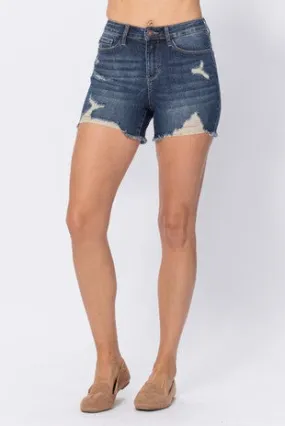 Curvy Girl Judy Blue Cut Off Shorts