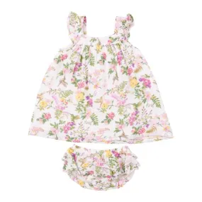 Cute Hummingbirds Sundress and Diaper Cover