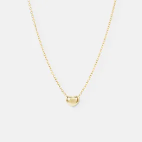 Dainty Puff Heart Necklace