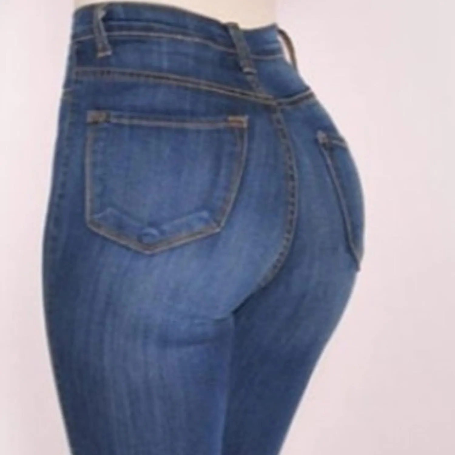 DGHM-JLMY Women's High Waist Sexy Stretch Skinny Jeans Stretch Casual Distressed Slim Jeans Super Stretchy Slim-Fit Jeans