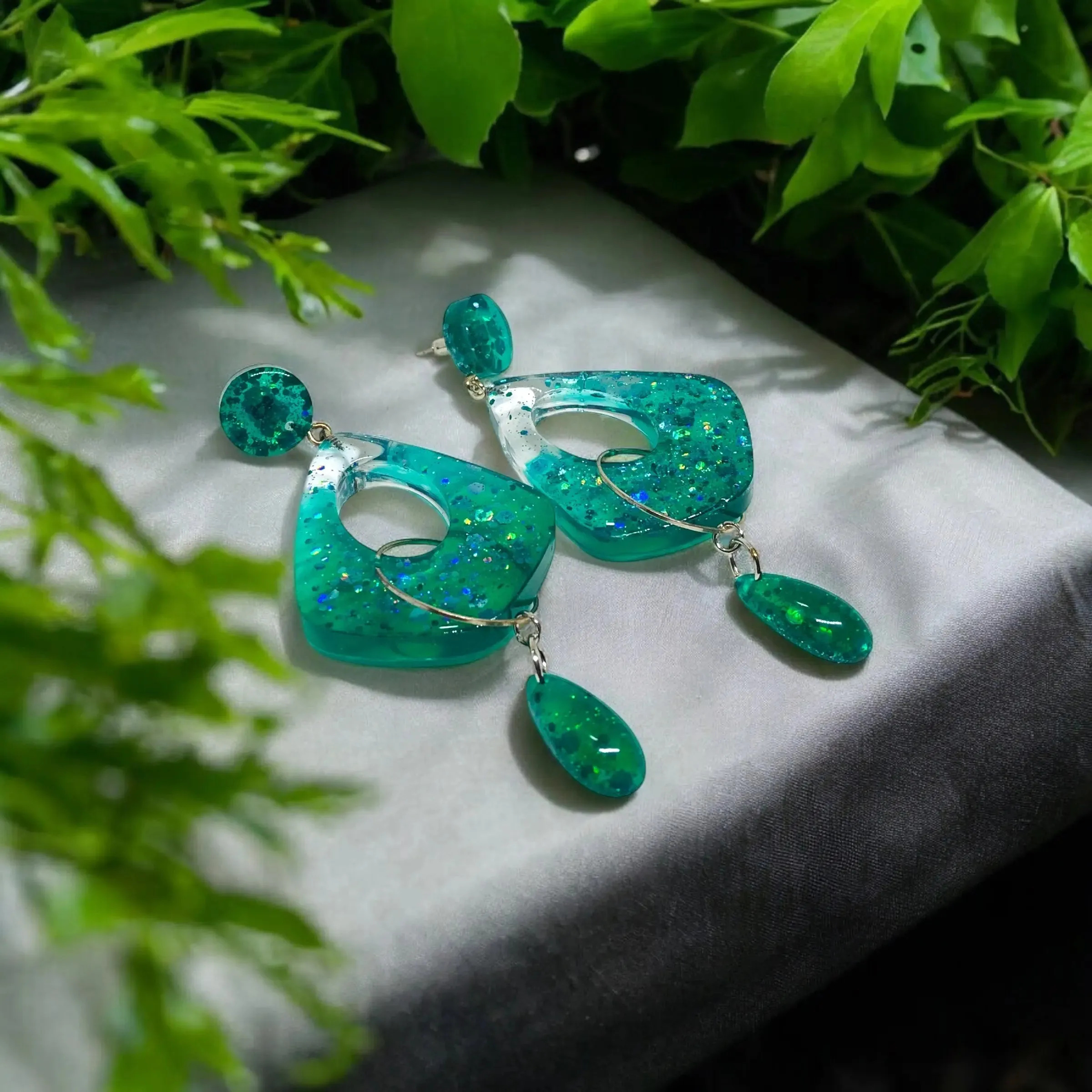 Emerald Tides Earrings