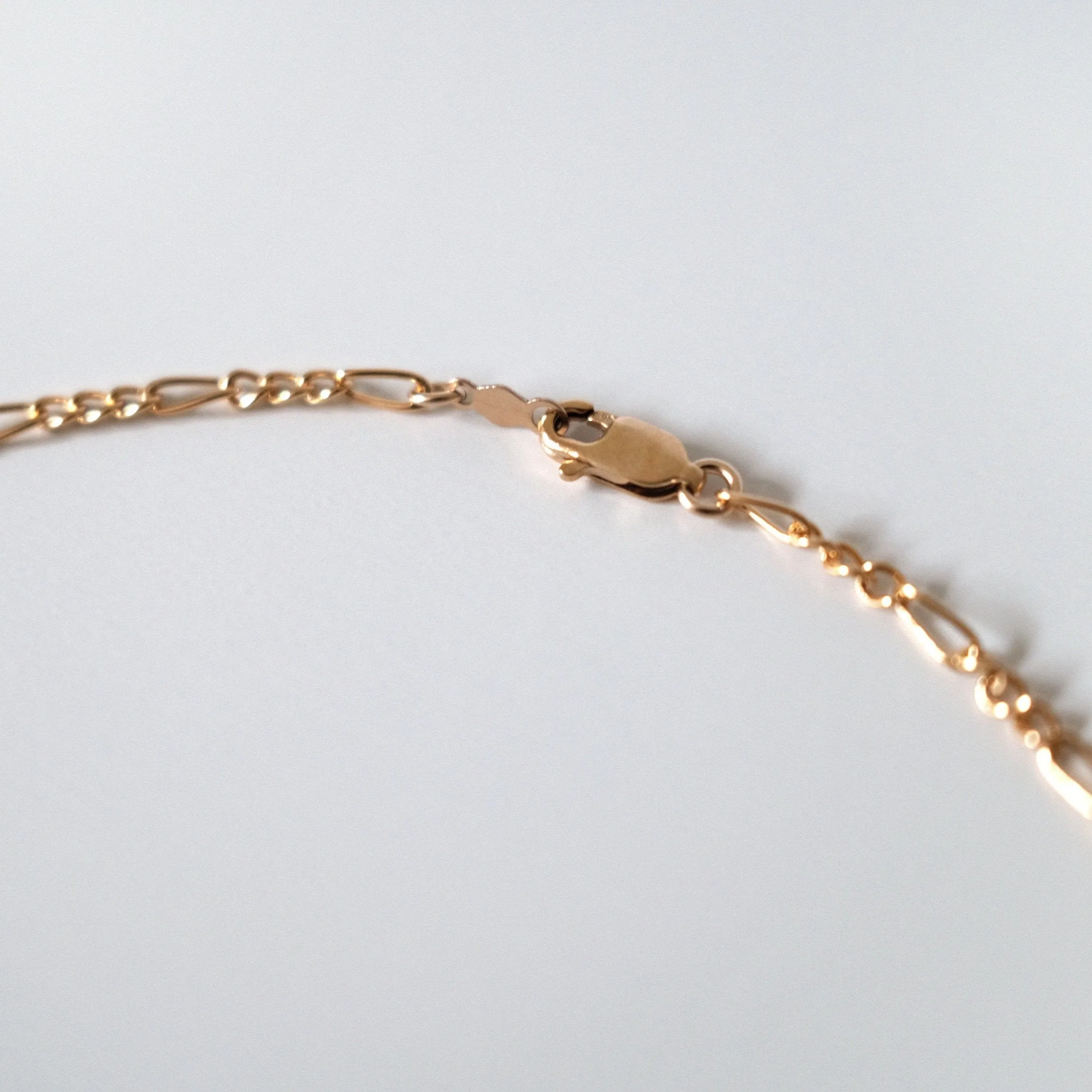 Gold Filled B Figaro Chain Necklace