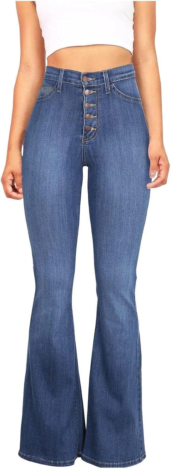 Jeans for Women High Waisted Bootcut Jeans Classic Slim Fit Skinny Jeans Fashion Plus Size Denim Pants with Pockets 2024