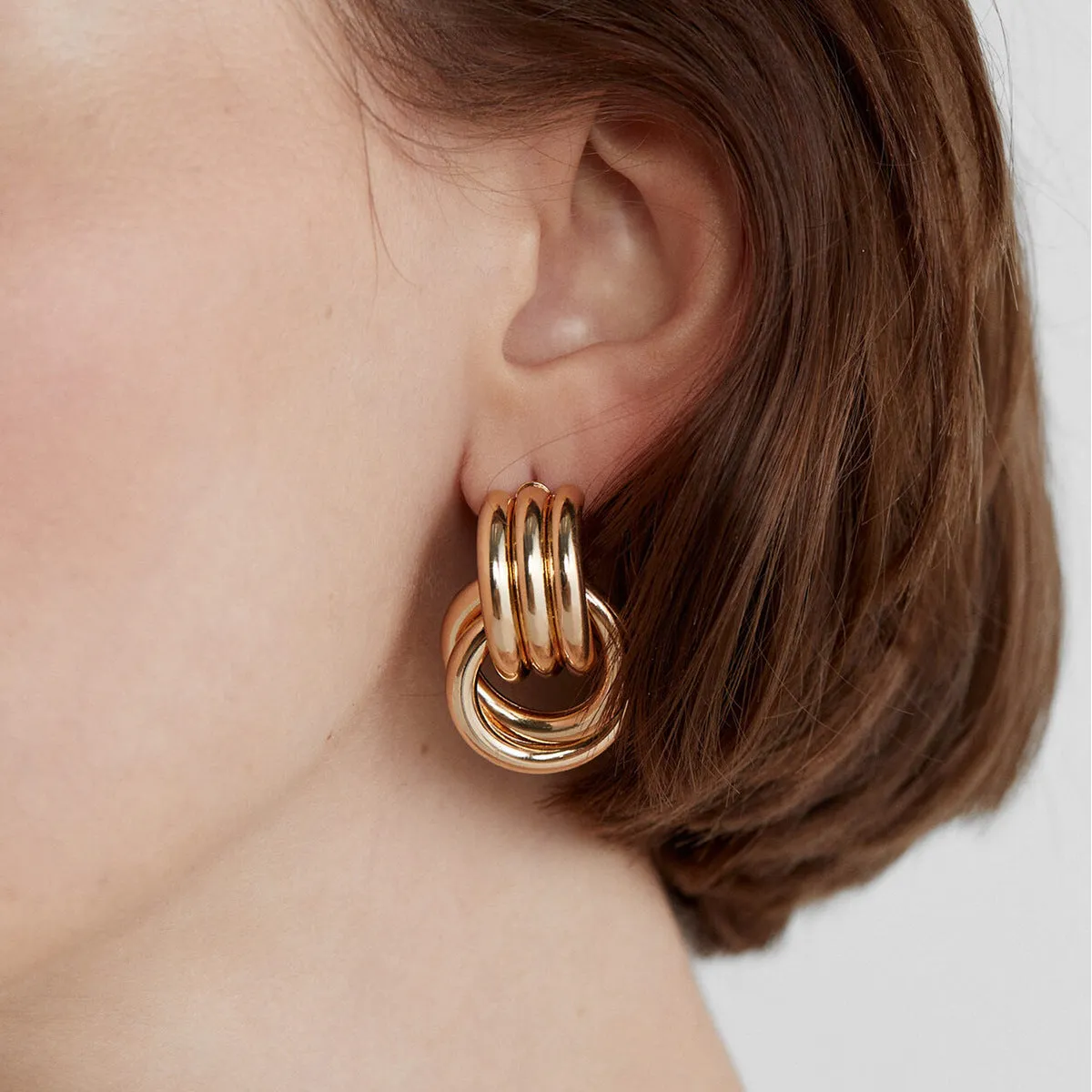 KalonBd Chic gold earrings