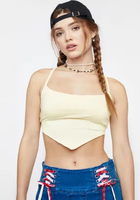 Lemon Summer Chic Crop Tank