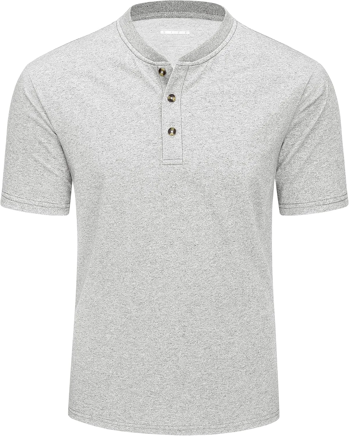 MAGCOMSEN Men's Henley Short Sleeve Shirt Cotton Lightweight 3 Button Tops Vintage Casual Summer Shirt Soft Fashion