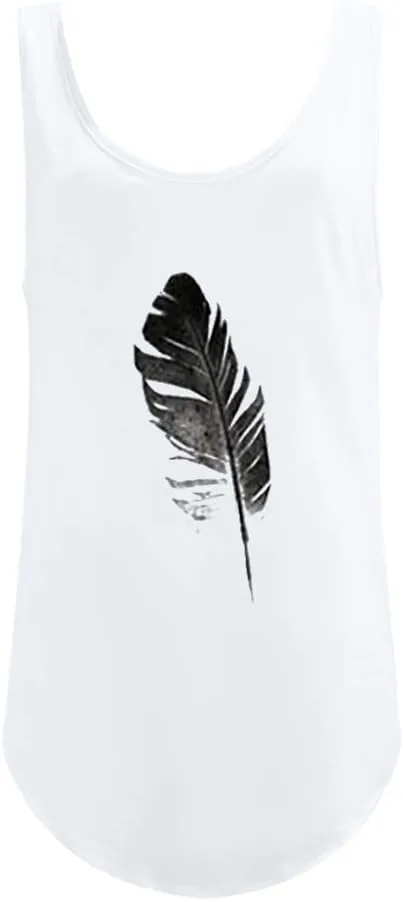 OMSJ Women Shirts Sleeveless Summer Tunic Loose Fit Tank Tops