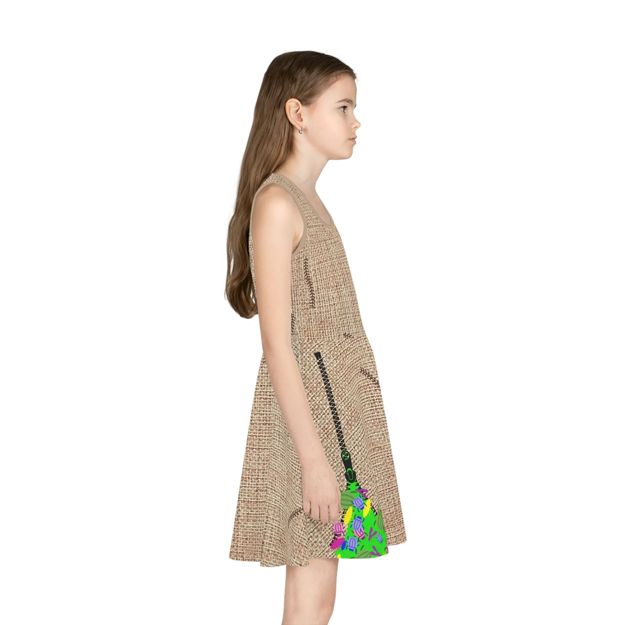 Oogie Boogie Man Girls' Sleeveless Sundress