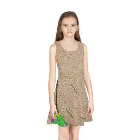 Oogie Boogie Man Girls' Sleeveless Sundress