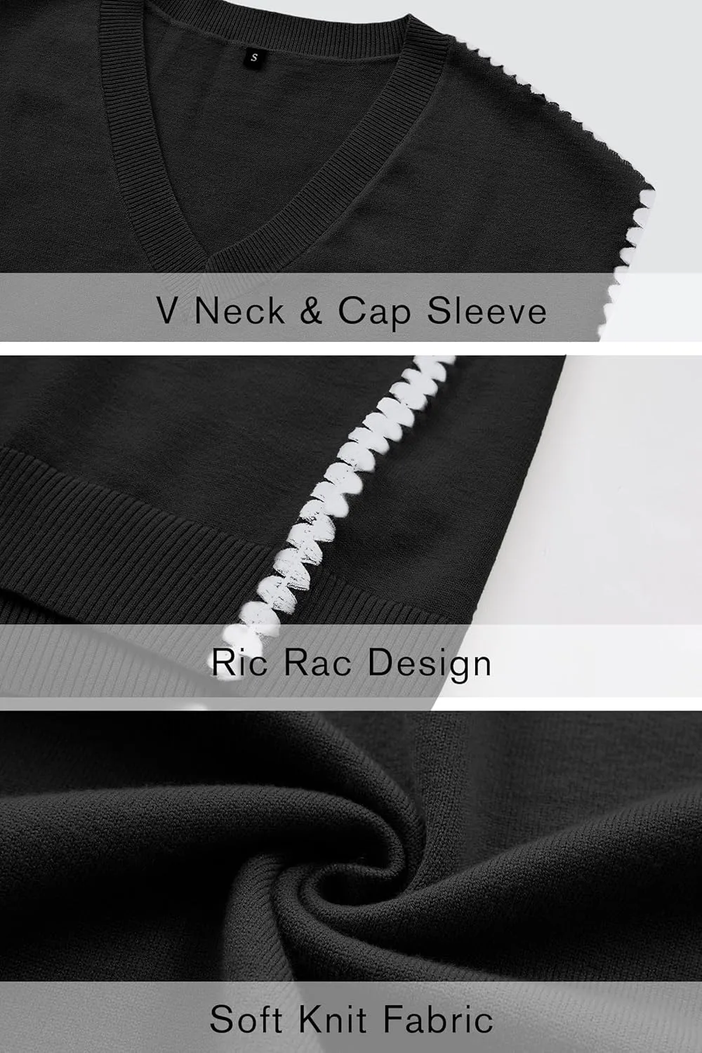 OUGES Summer Maternity RIC Rac Dress Cap Sleeve V Neck Knit Casual Mini Sweater Dress Business Outfits for Women 2025