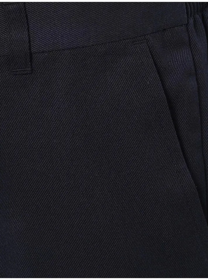 Pack of 2 Boys School Shorts Half Elastic Waist Charcoal, Grey, Navy, Black