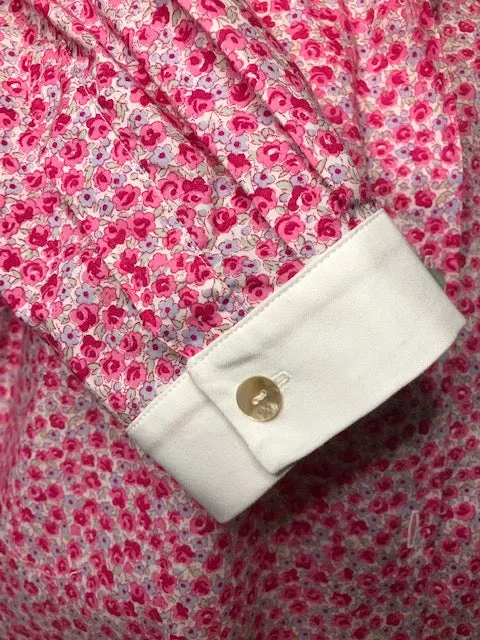 Pink floral Print Cotton Shirt