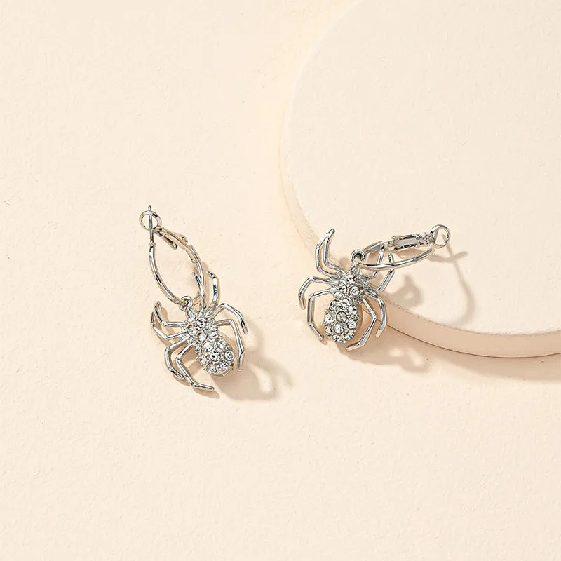 Spiderweb Chic Metal Earrings - Vienna Verve Collection