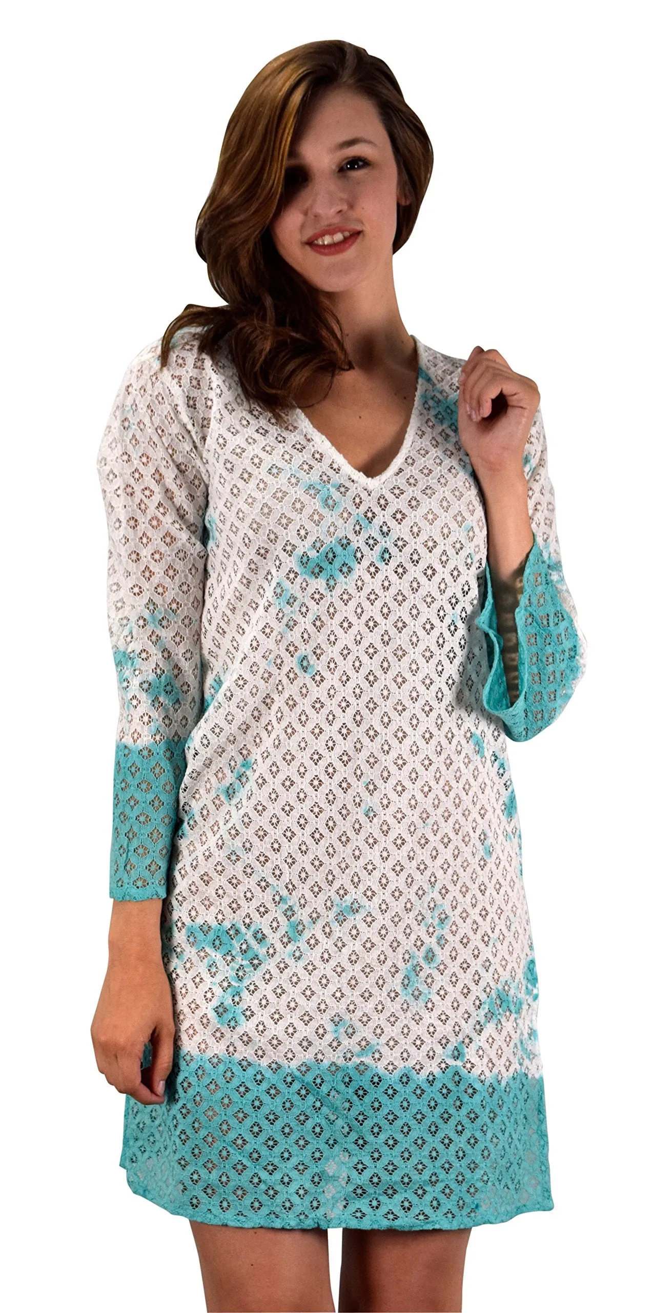 Summer Womens Lace Beach Bikini Cover-up Swimwear Beachwear Tunic