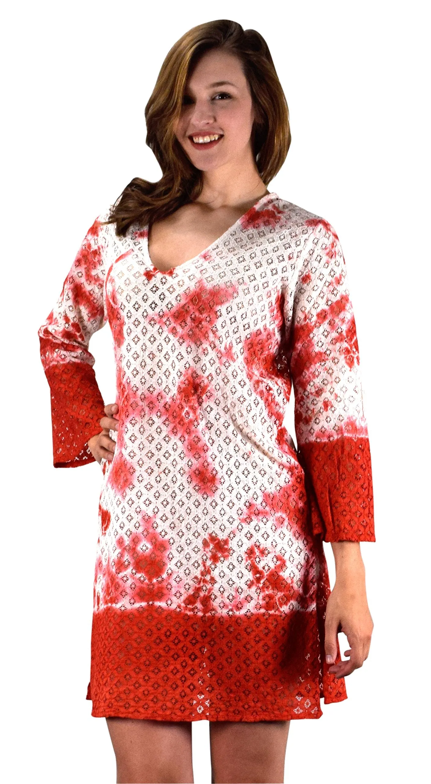 Summer Womens Lace Beach Bikini Cover-up Swimwear Beachwear Tunic