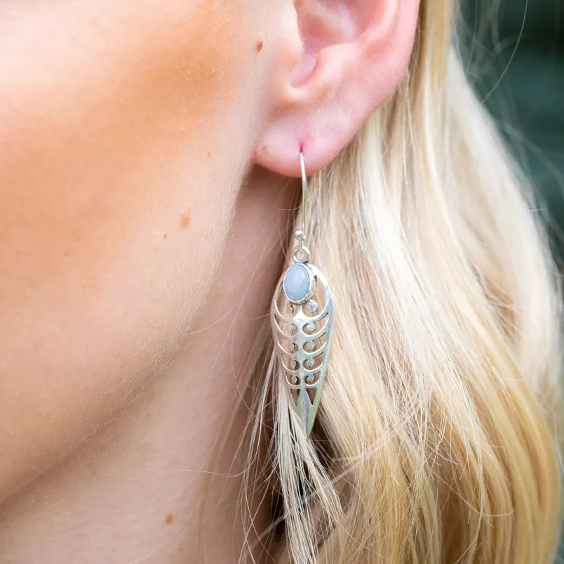 Tanvi and Amazonite Earrings