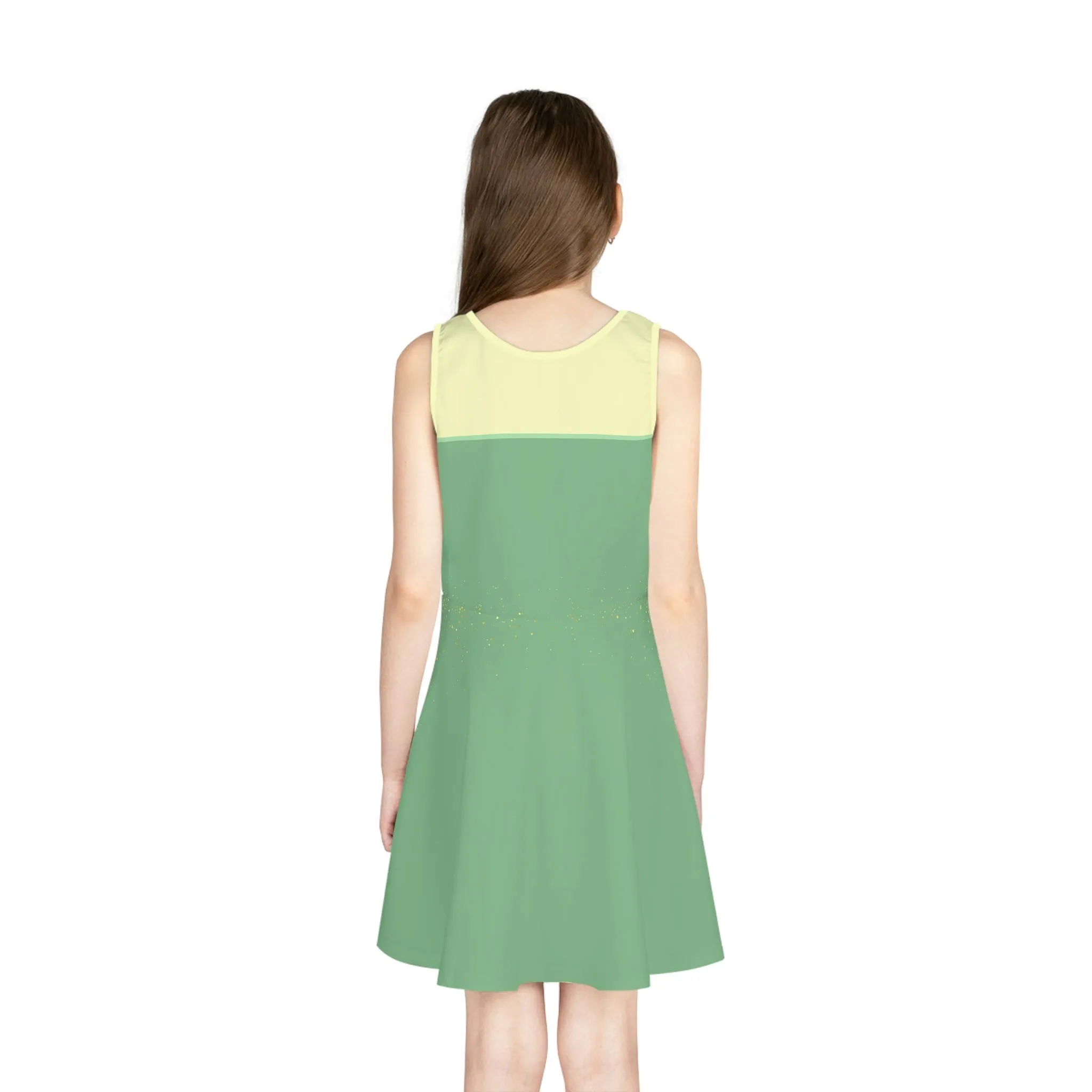 The Tiana Girls' Sleeveless Sundress (AOP)