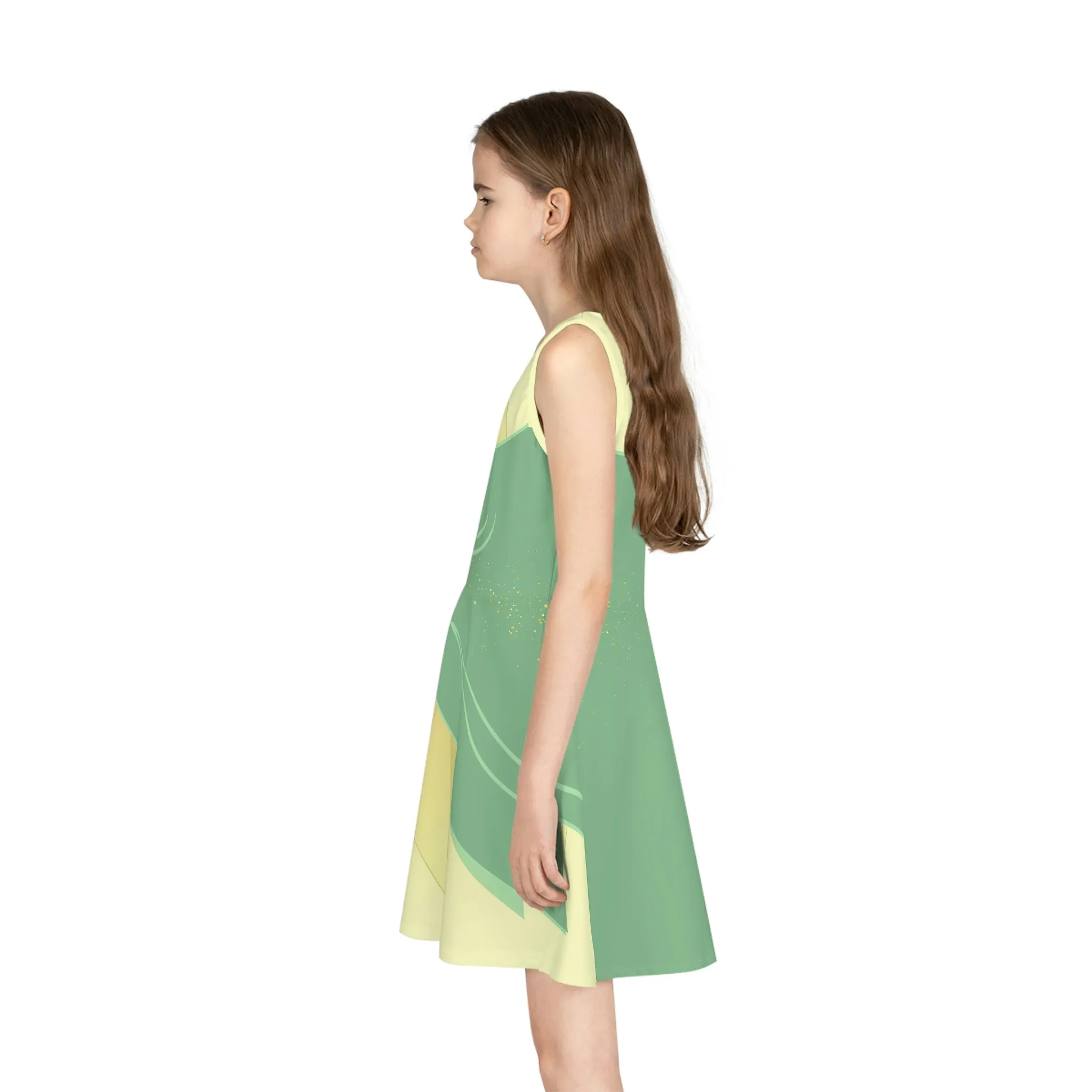 The Tiana Girls' Sleeveless Sundress (AOP)